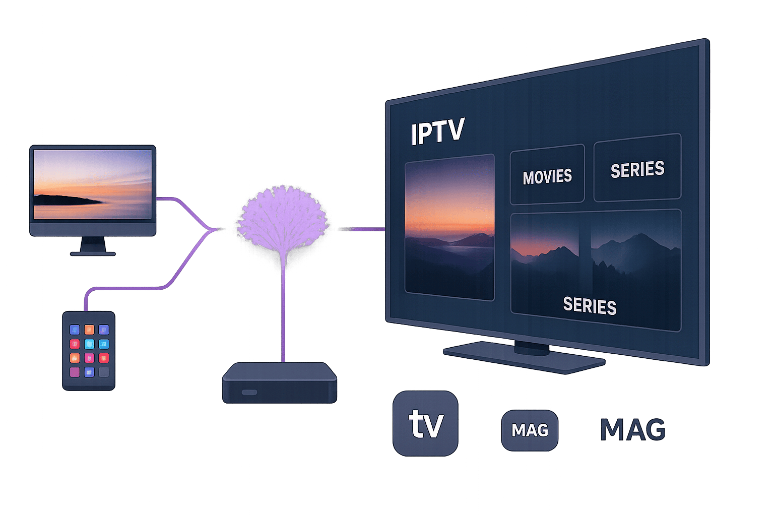 IPTV on multiple devices